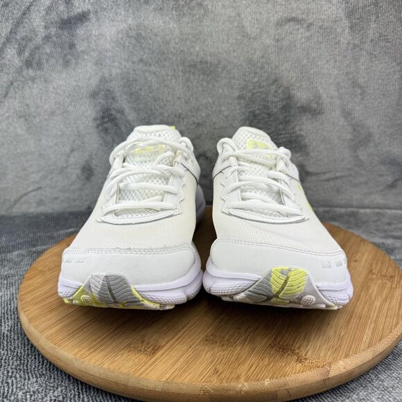 Under Armour Charged Running Shoes Womens Size 10.5 White Yellow Art 3026179-110 - Picture 2 of 9